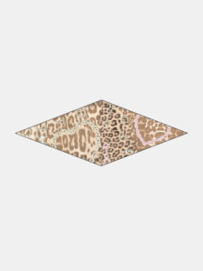 MUCHO GUSTO® Sjaal Tie Silk Leopard Ketting Print