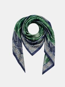 MUCHO GUSTO® Sjaal St. Tropez Smaragd Navy Paisley