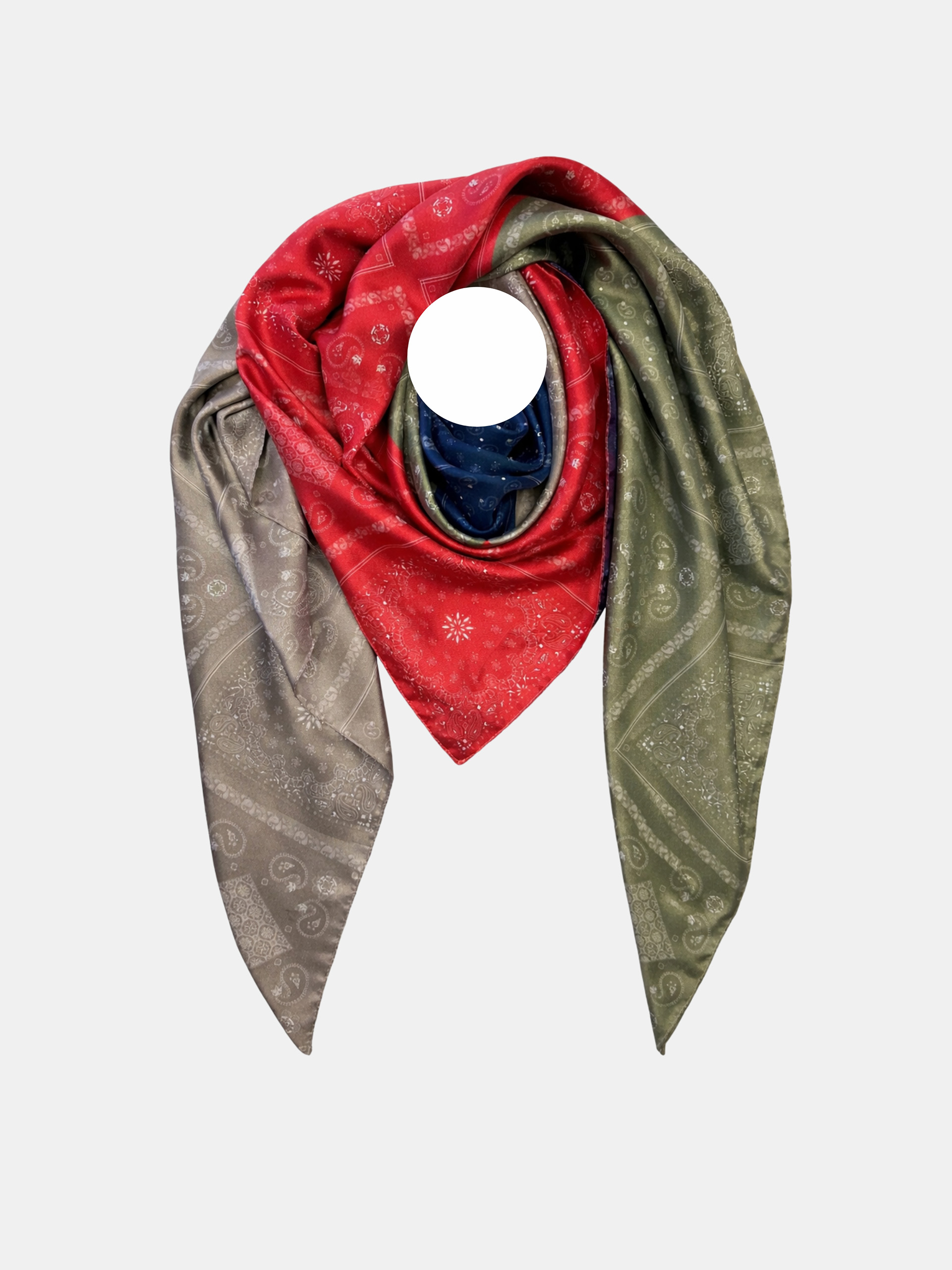 MUCHO GUSTO® Scarf St. Tropez Multicolored Paisley Elegance