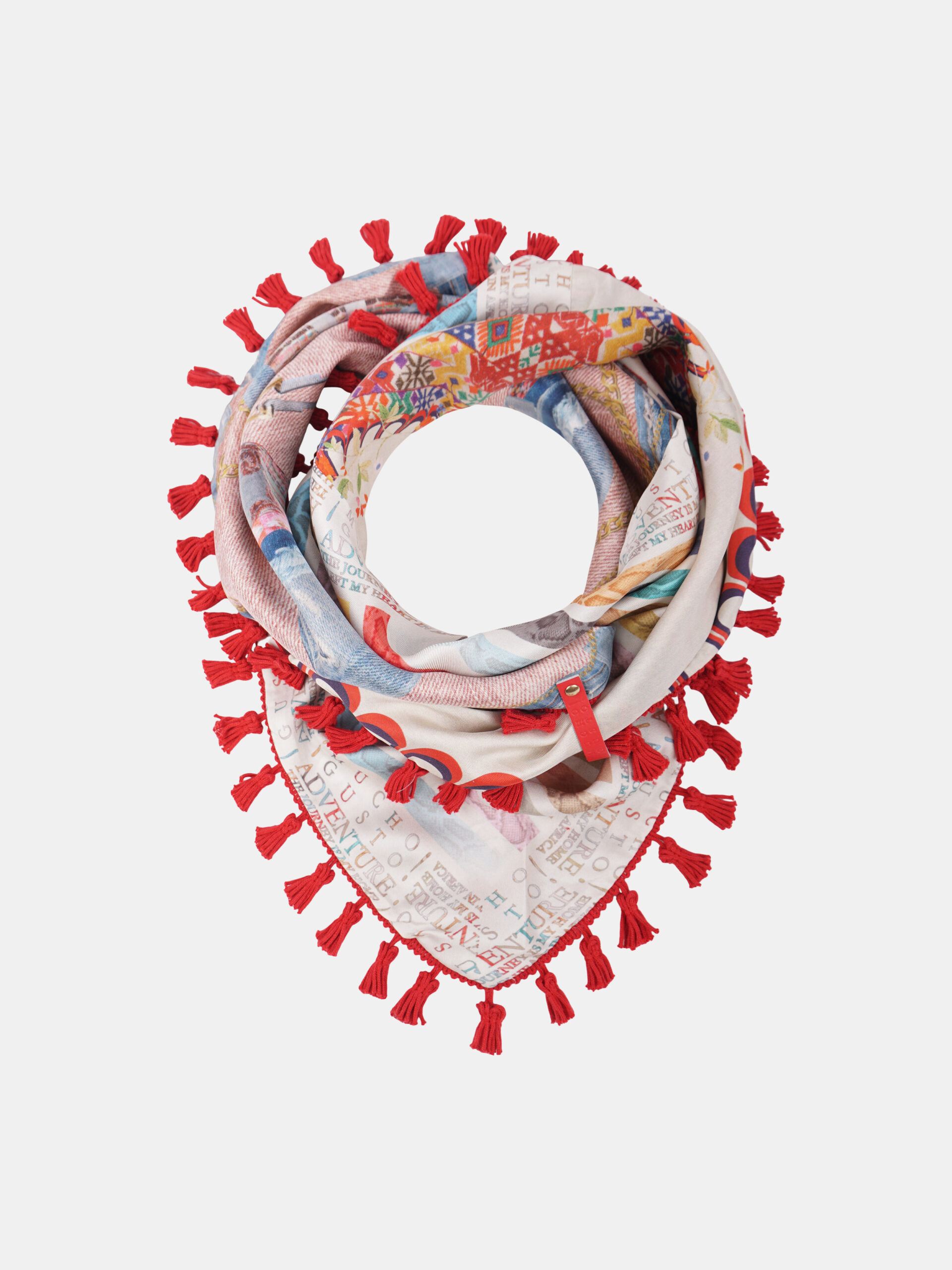 MUCHO GUSTO® Schal Amsterdam Bunter Patchwork Print