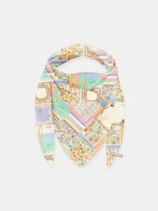 MUCHO GUSTO® Scarf St. Tropez Viscose Colourful Mosaic Print