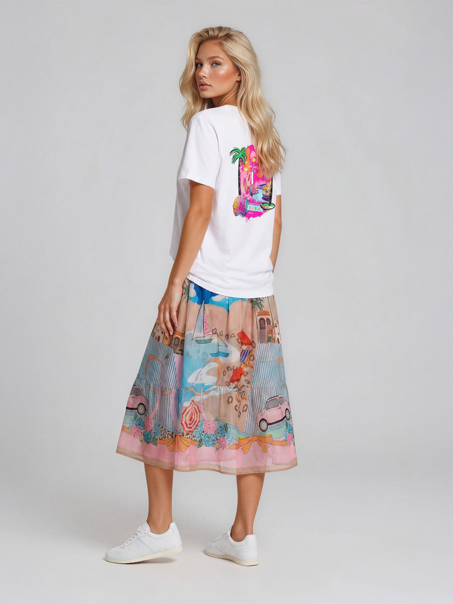 MUCHO GUSTO® Rock Cosenza Urlaubseleganz-Patchwork