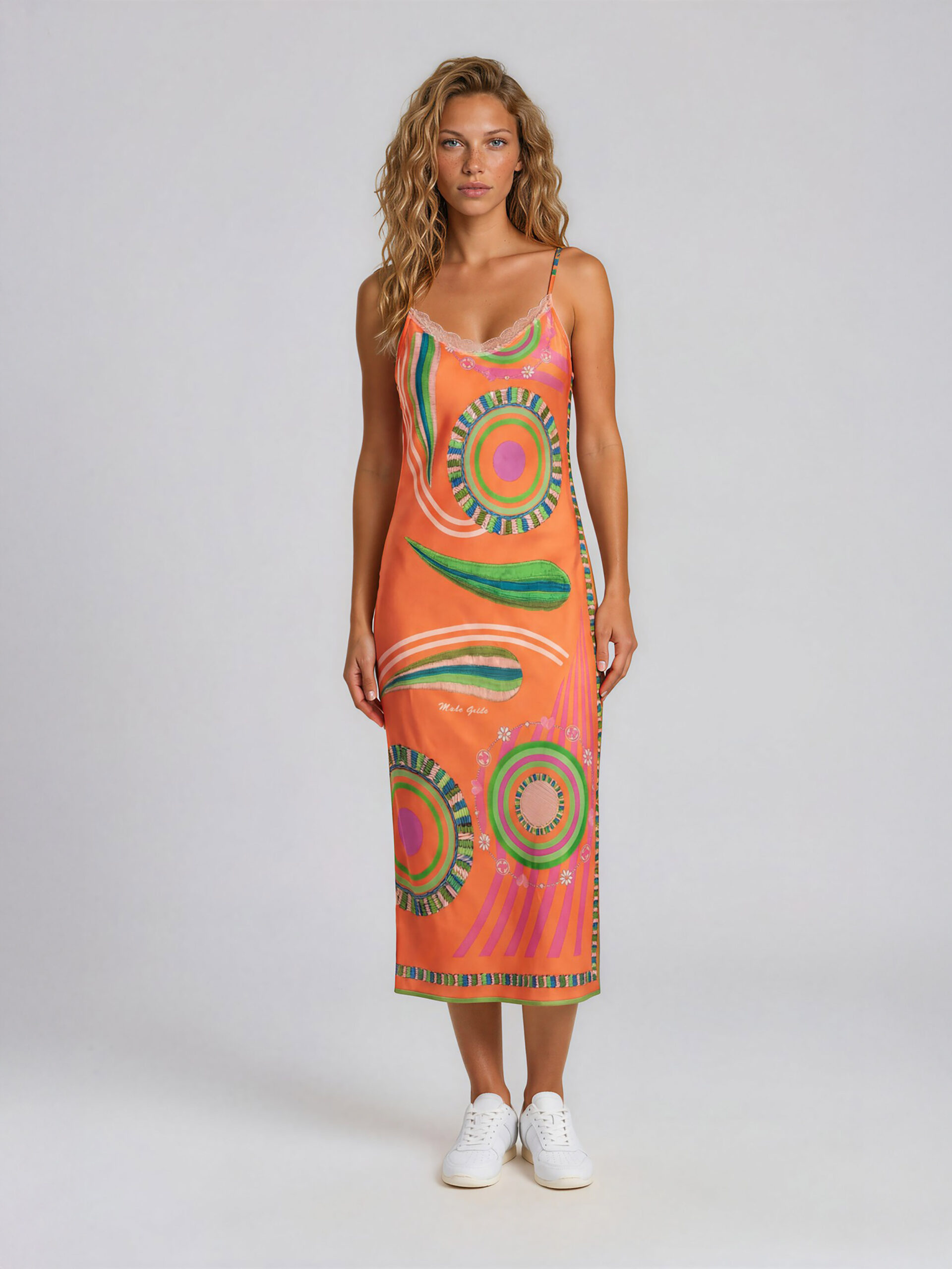 MUCHO GUSTO® Slip Dress Sunset Mandala
