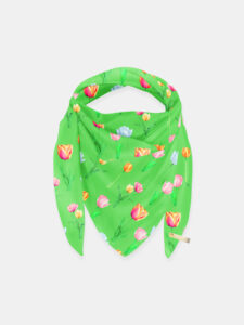 MUCHO GUSTO® Sjaal St. Tropez Groene Tulp Print