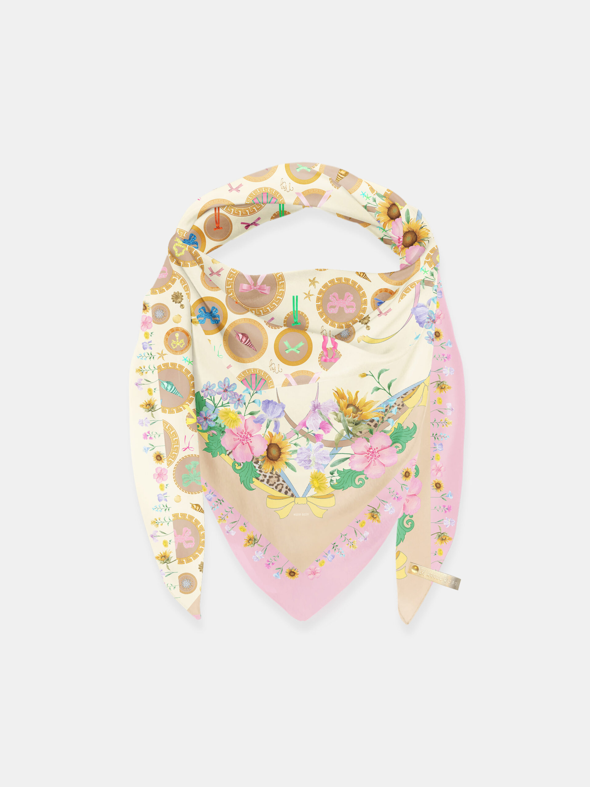 MUCHO GUSTO® Schal St. Tropez Floral Medallion Print