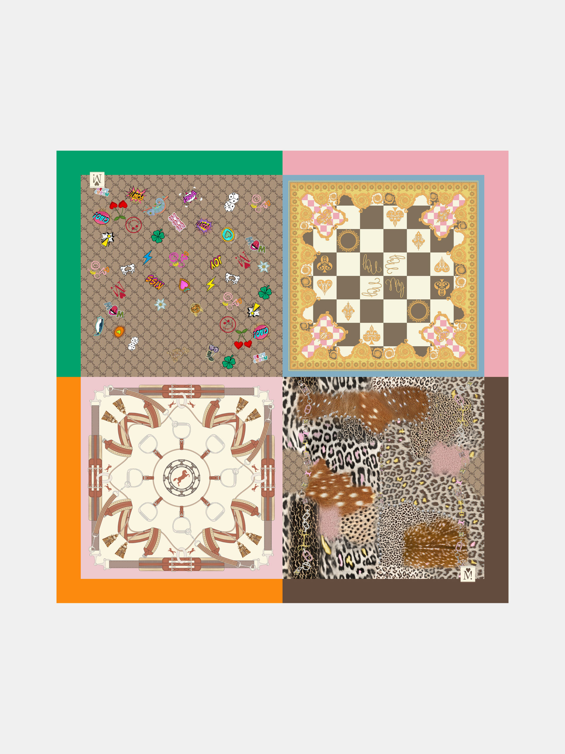 MUCHO GUSTO® Sjaal St. Tropez Wild Mosaic