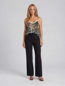 MUCHO GUSTO® Slip Top Leopard Flower Elegance