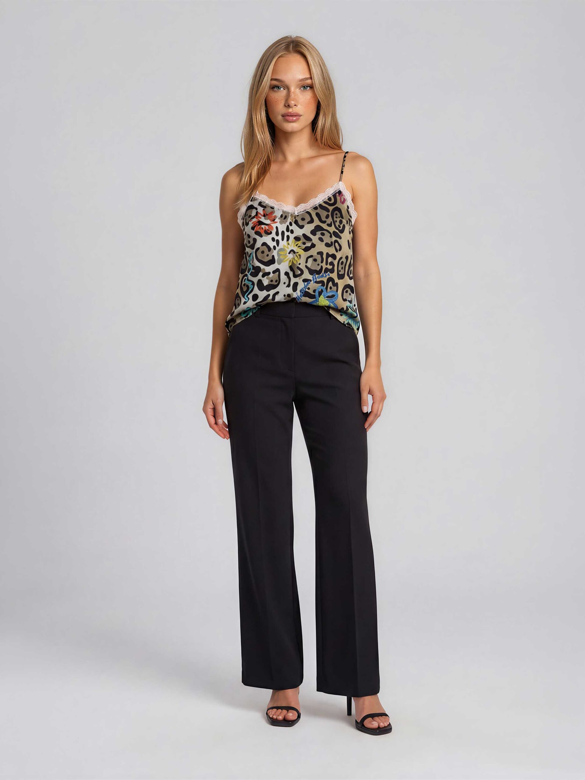 MUCHO GUSTO® Slip Top Leopard Flower Elegance
