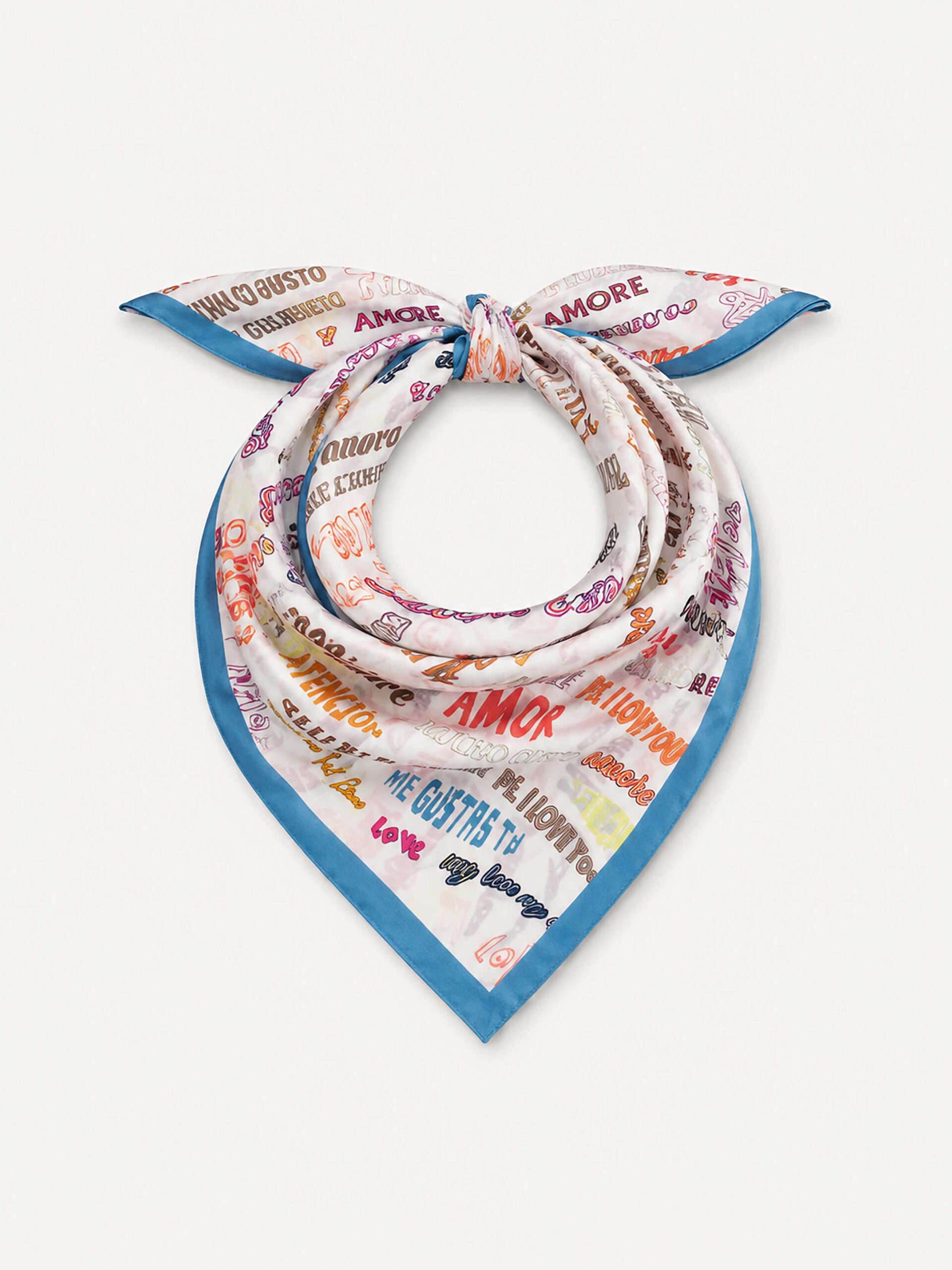 MUCHO GUSTO® Scarf Abu Dhabi Azure Print