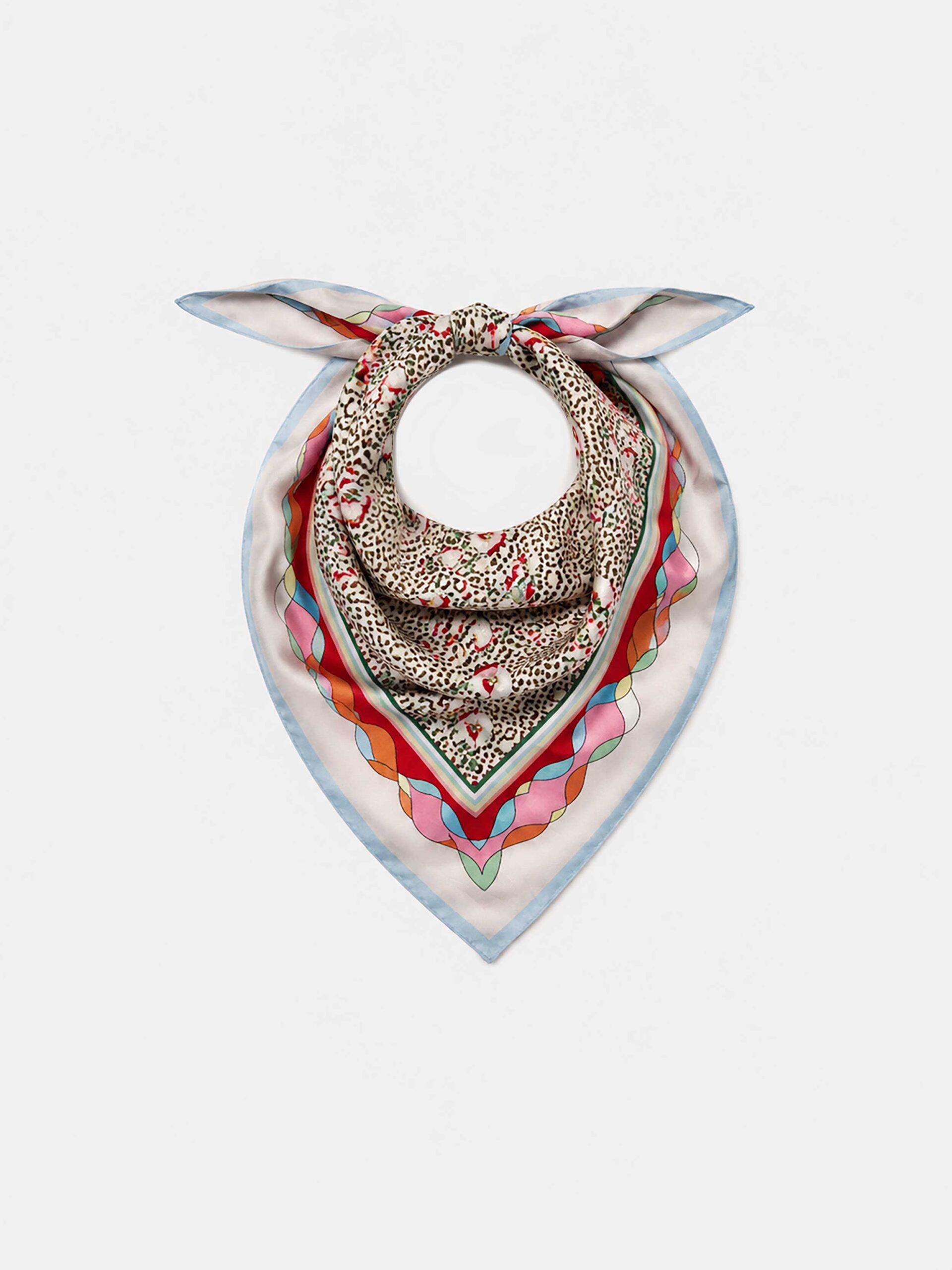 MUCHO GUSTO® Scarf Abu Dhabi Leopard Bloom Print