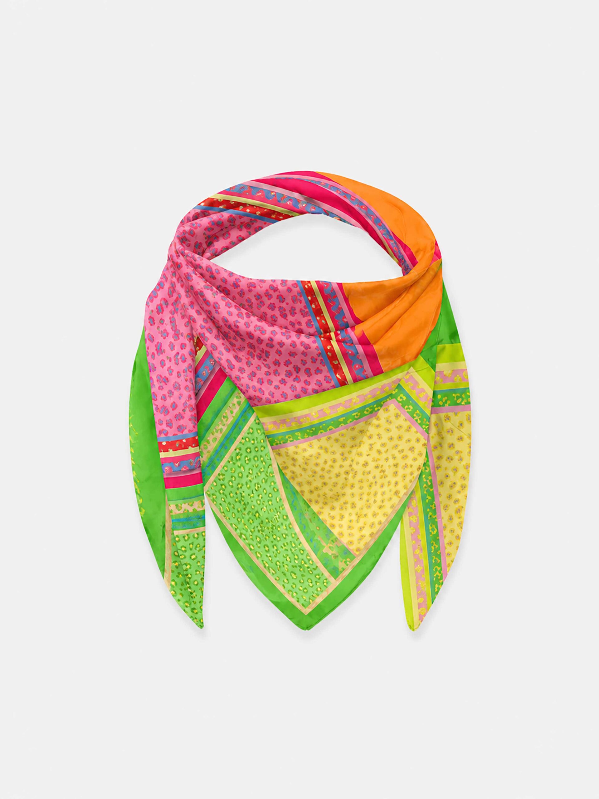MUCHO GUSTO® Scarf St. Tropez Multicolor Leopard Elegance