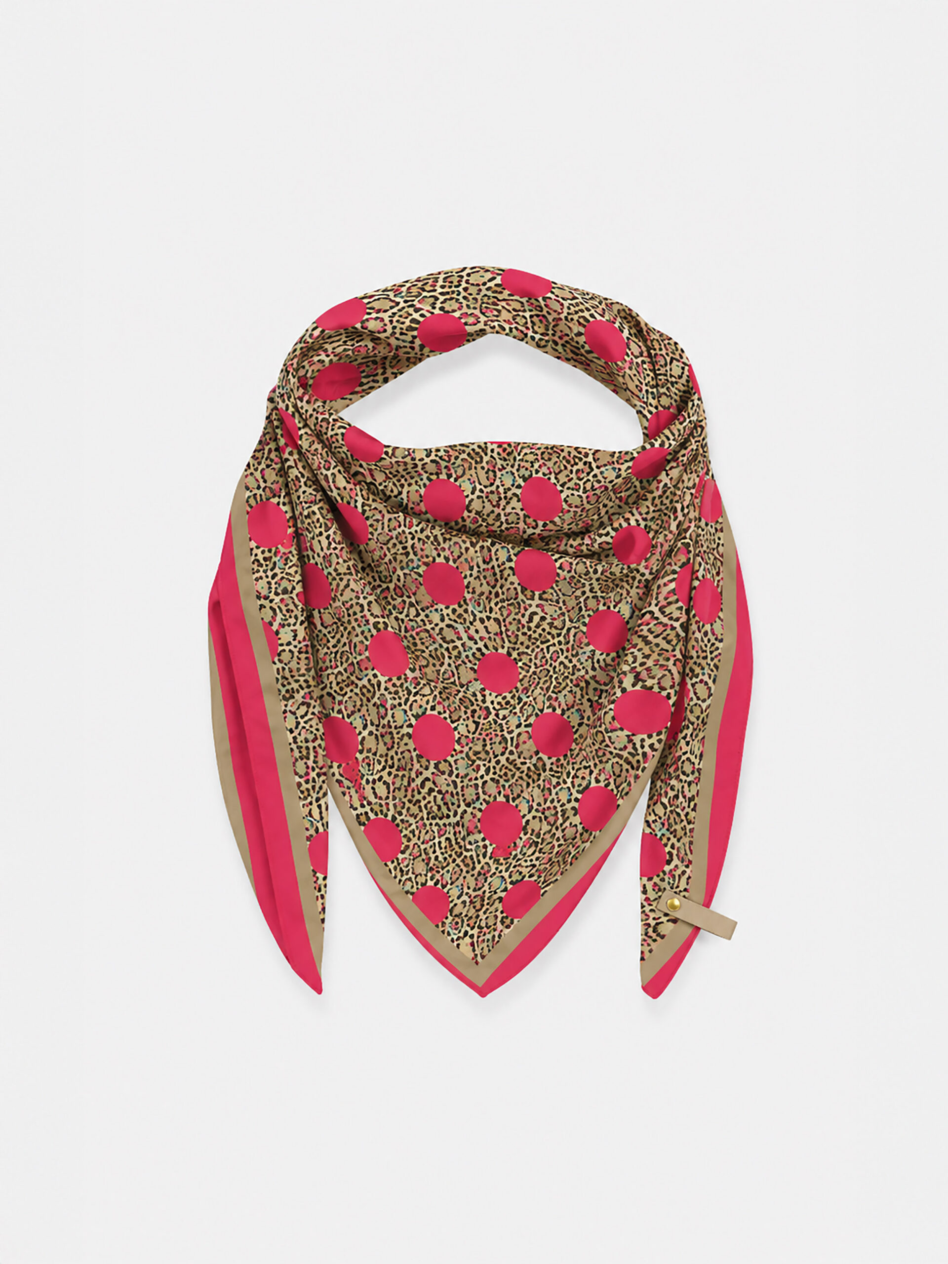 MUCHO GUSTO® Scarf St. Tropez Spotted Leopard Print