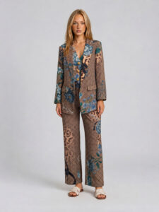 MUCHO GUSTO® Blazer Lesbos MG Luipaardbloesem