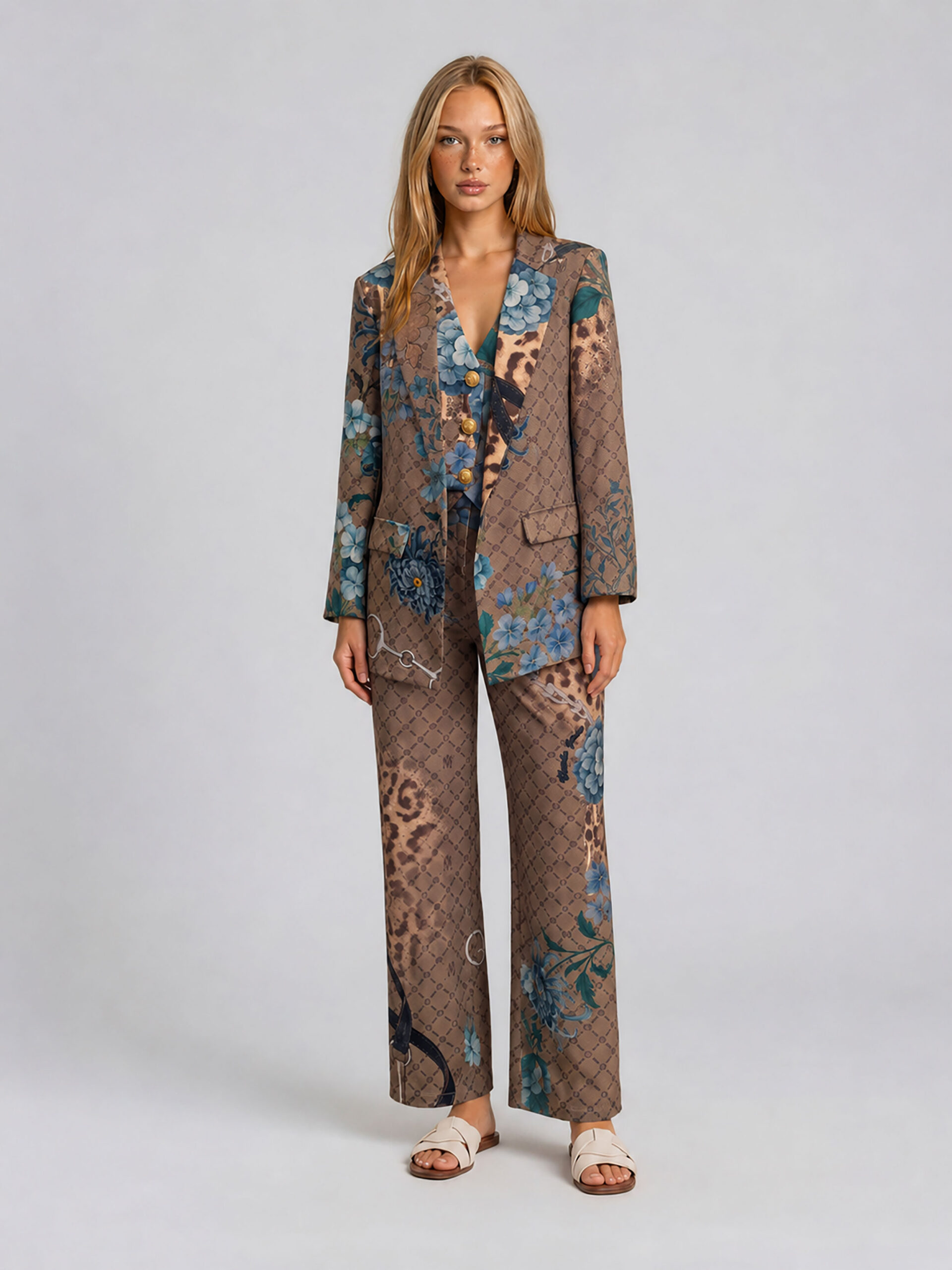 MUCHO GUSTO® Blazer Lesbos MG Leopard Blossom