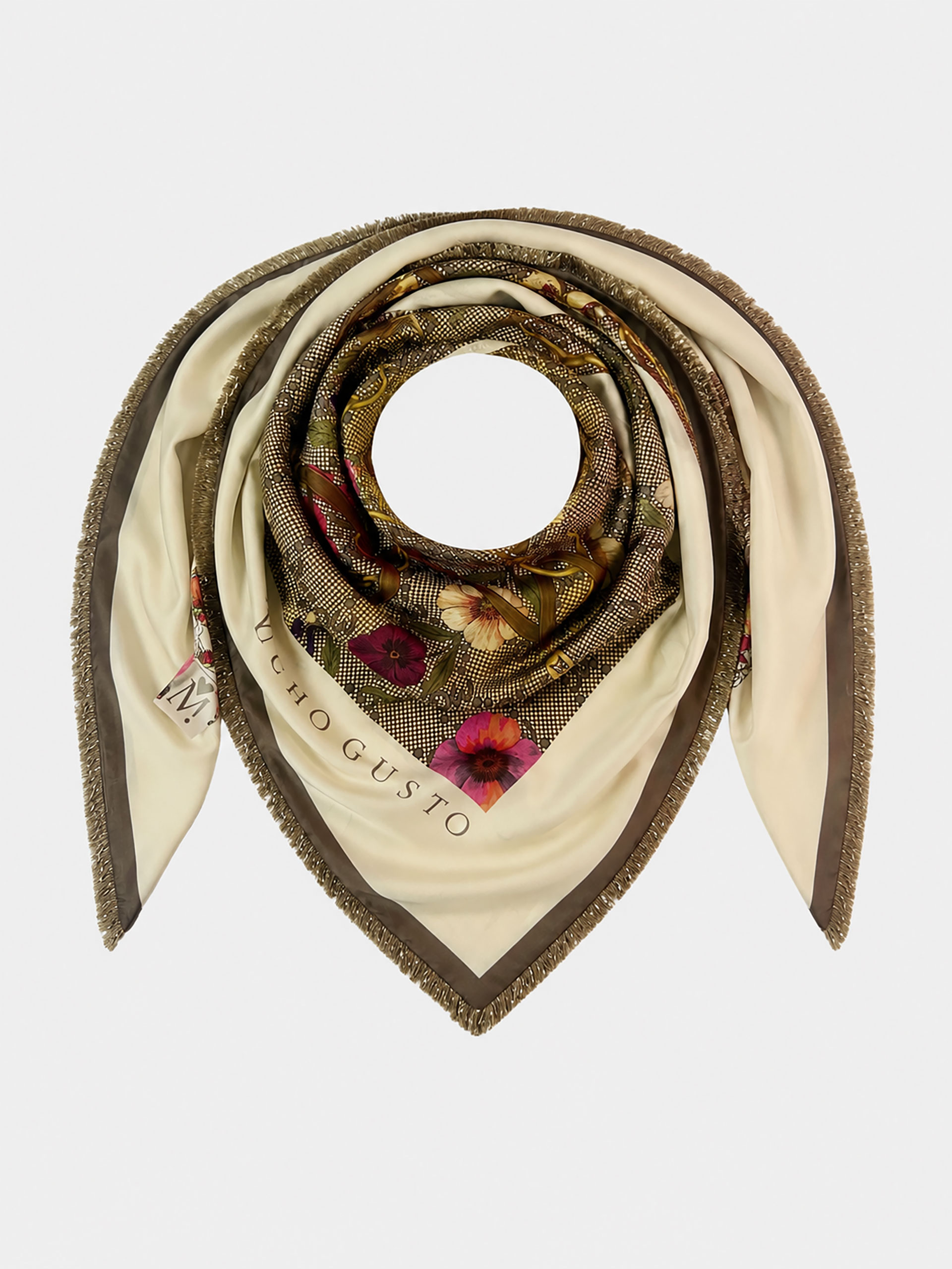 MUCHO GUSTO® Scarf Genova Ivory Safari Bloom