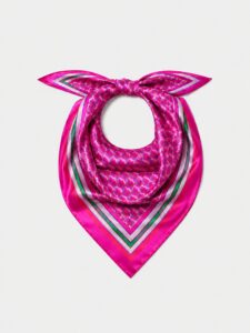 MUCHO GUSTO® Sjaal Abu Dhabi Fuchsia Patroon