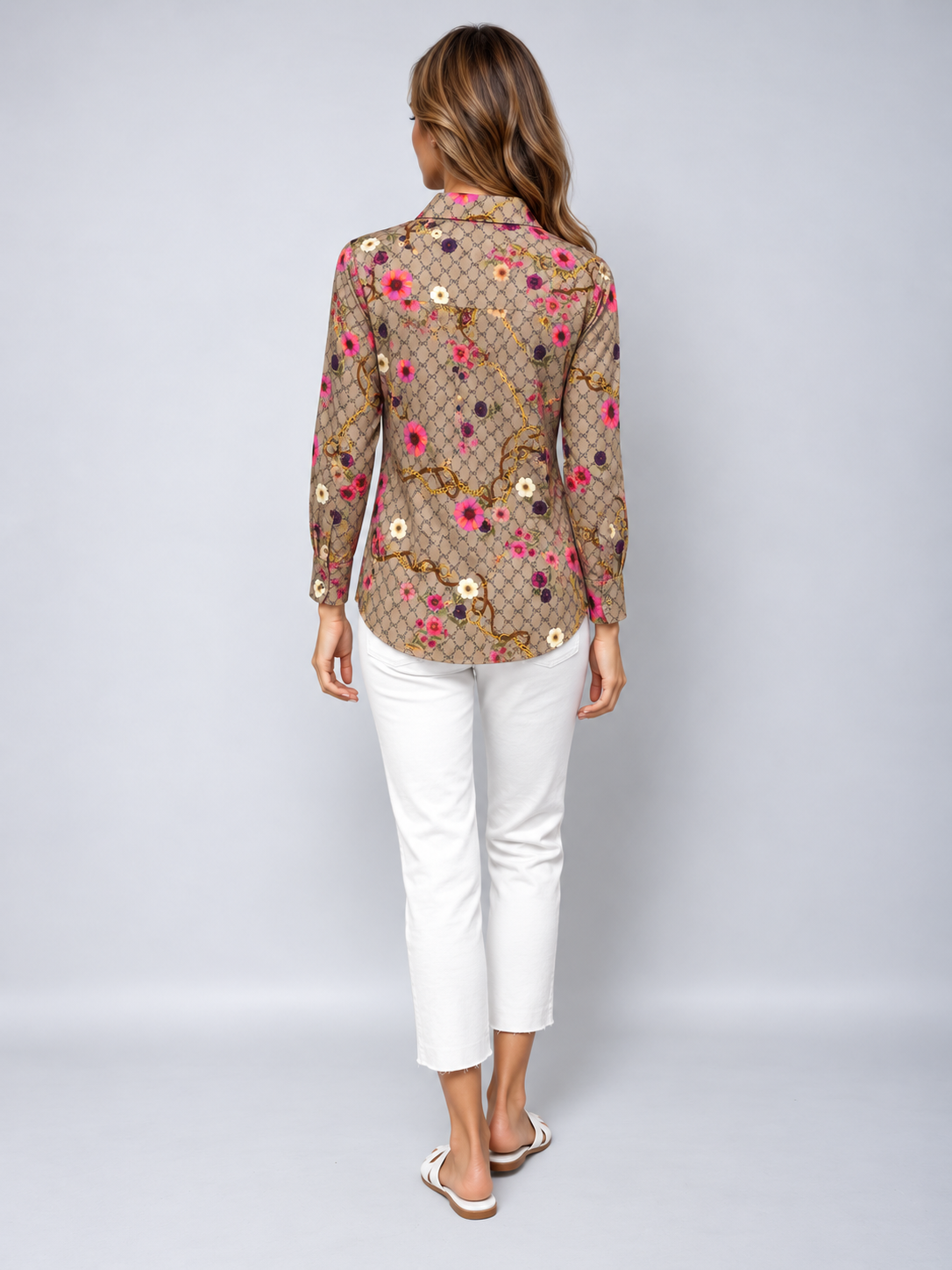 MUCHO GUSTO® Blouse Monza MG Monagram Print