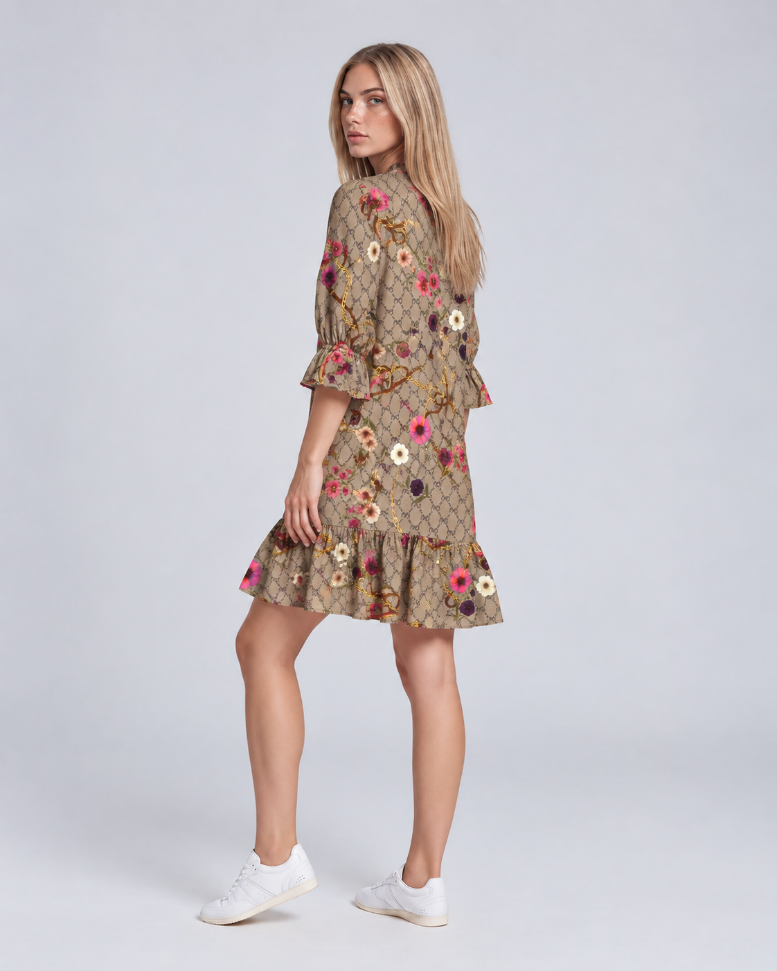 MUCHO GUSTO® Dress San Rafael MG Monogram Print