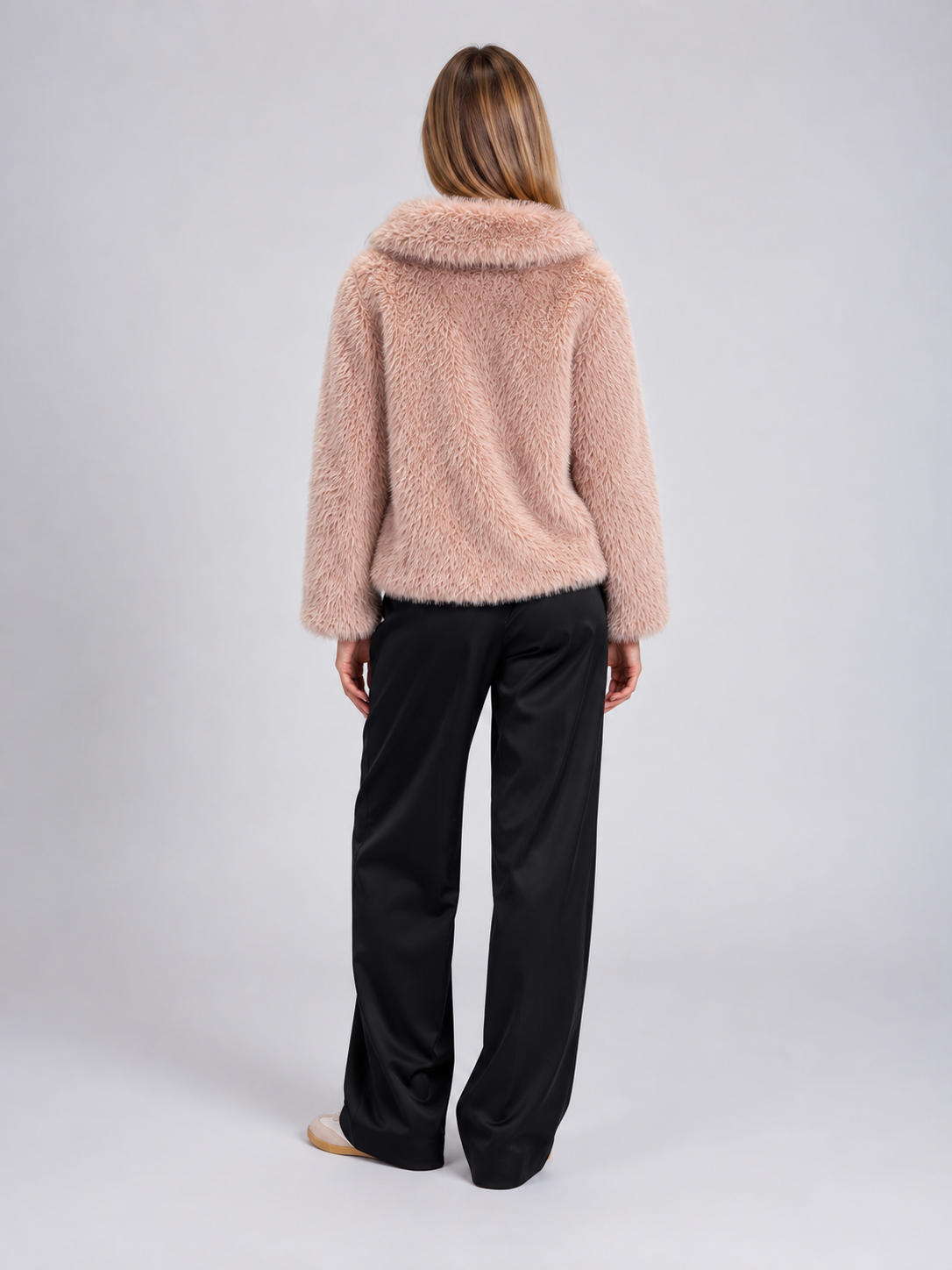 MUCHO GUSTO® Jacket Sella Ronda Fake Fur Pink