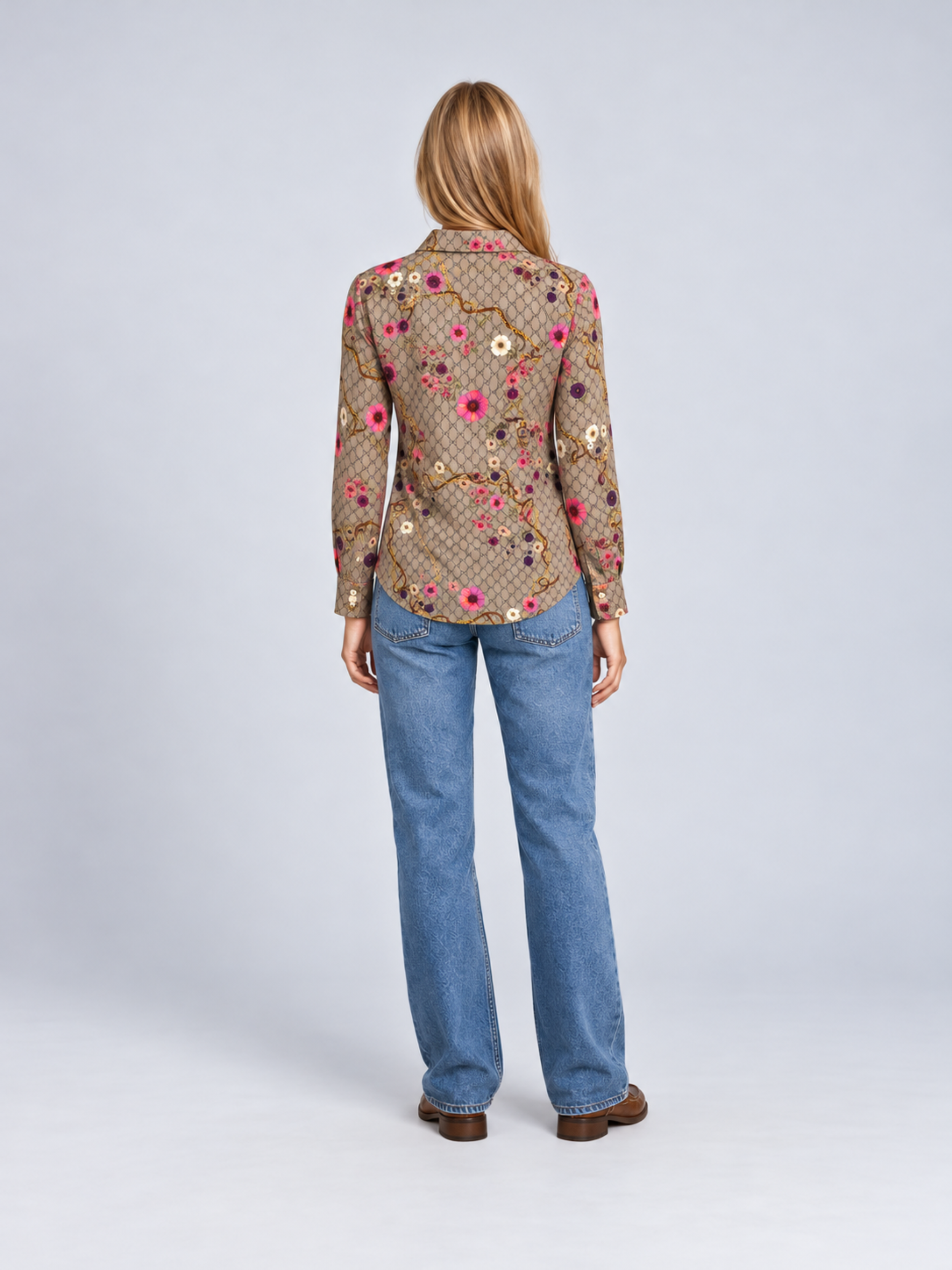 MUCHO GUSTO® Blouse Monza MG Monagram Print