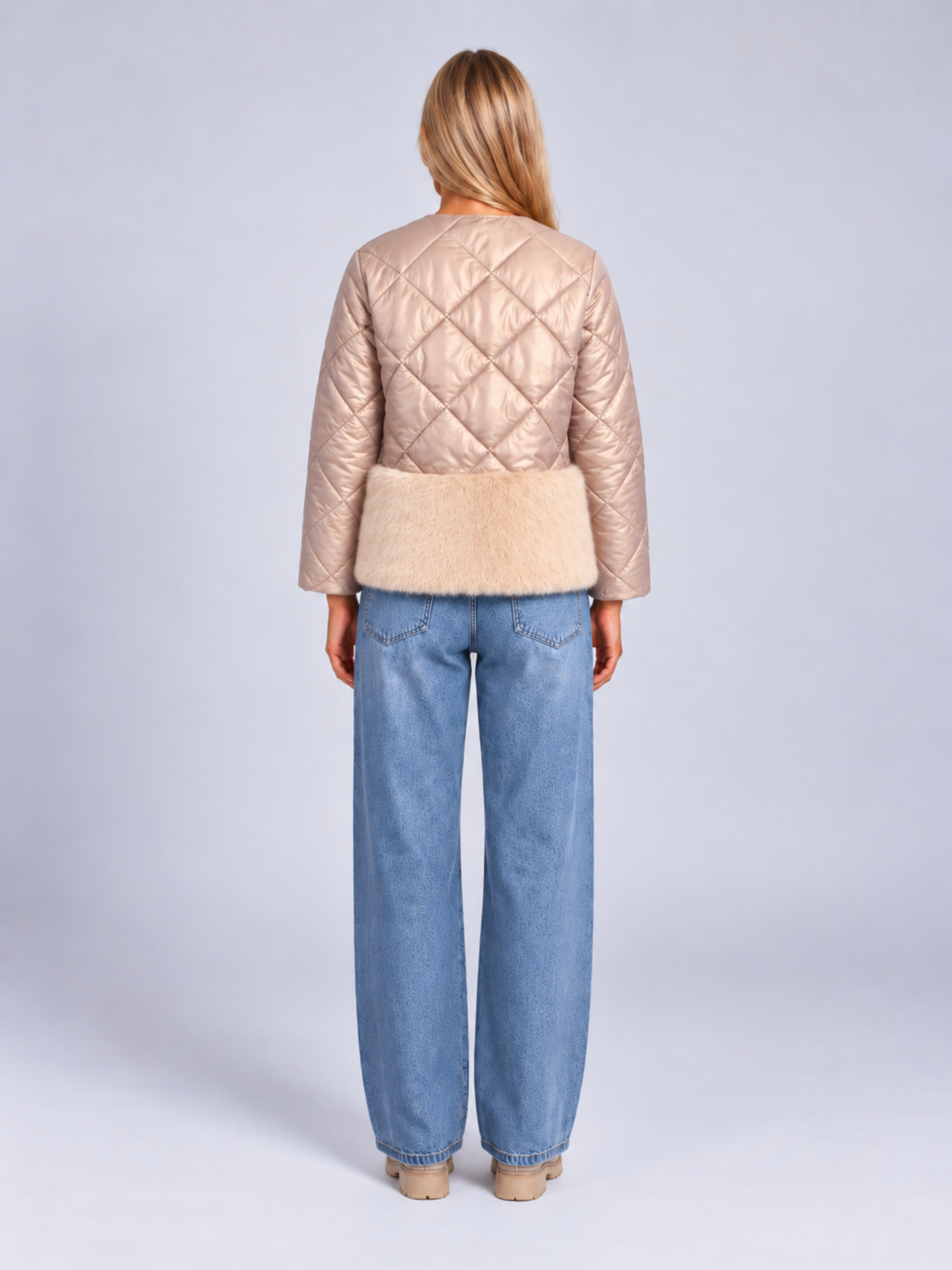 MUCHO GUSTO® Jacket Saint Moritz Beige Diamant Elegantie