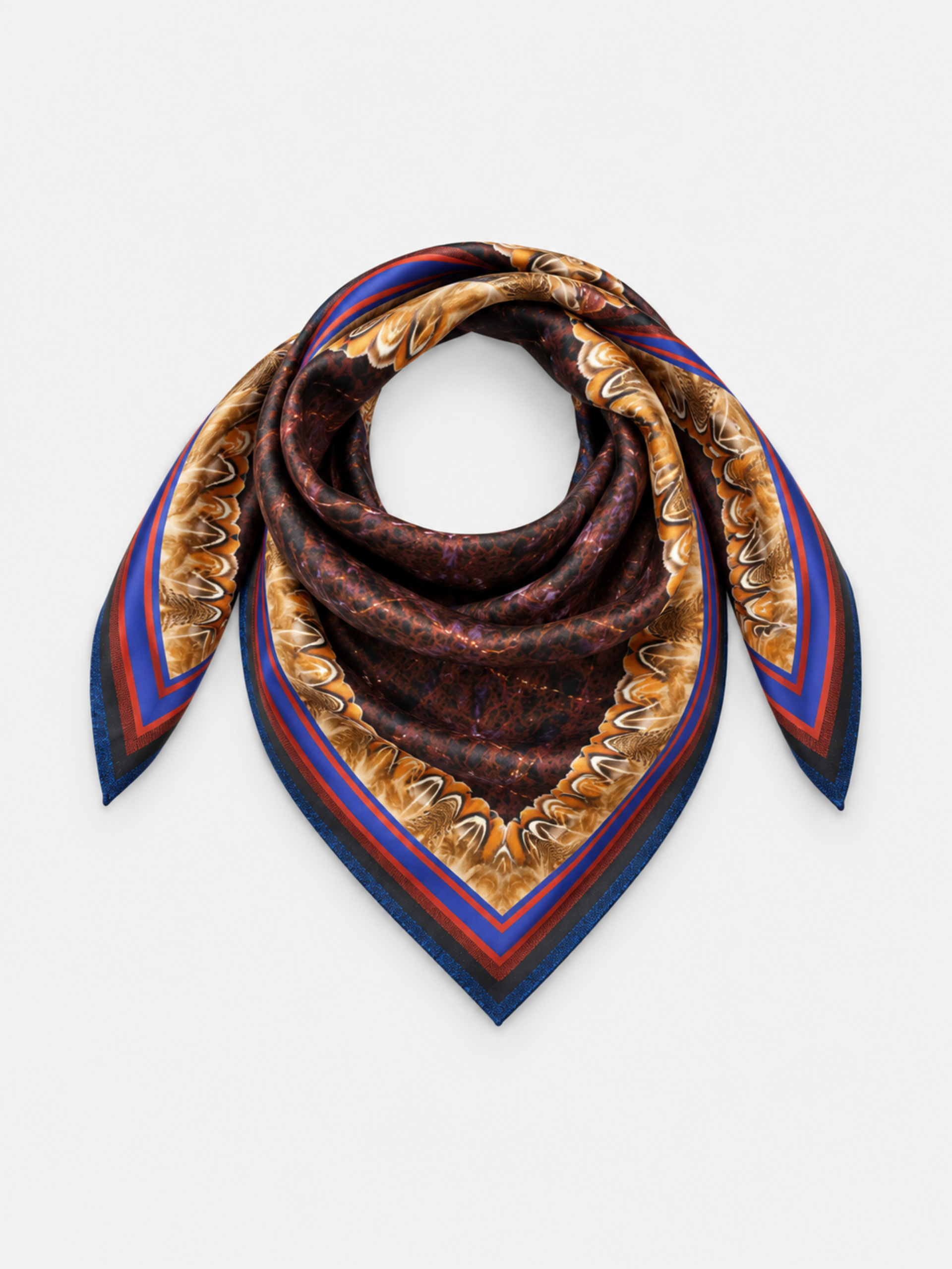 MUCHO GUSTO® Schal Kiev Golden Feathers