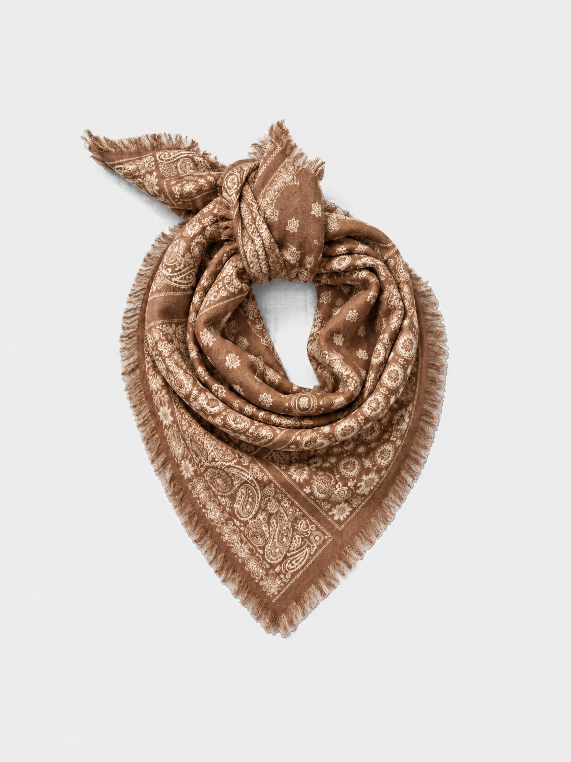 MUCHO GUSTO® Scarf Muchi Caramel Paisley Elegance